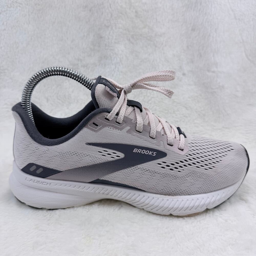 Brooks Women's Light Pink and Charcoal Launch Athletic Shoe